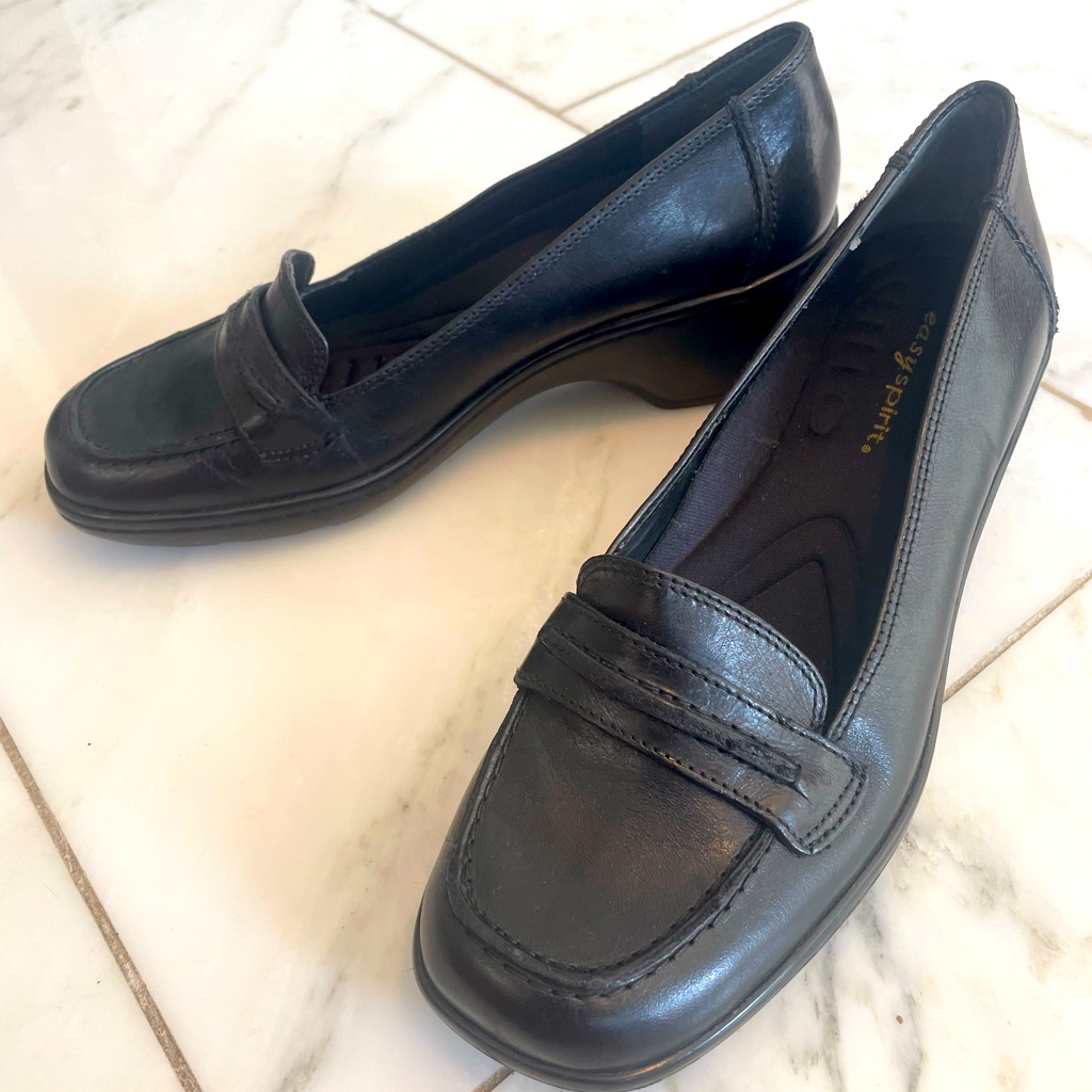 Easy Spirit Heeled Penny Loafers
